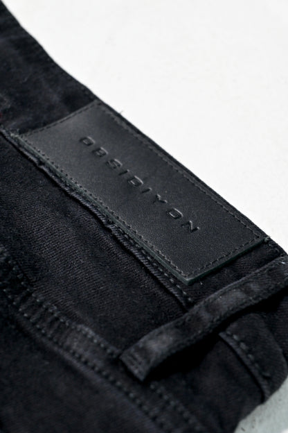 Black Azure splatter slim jeans